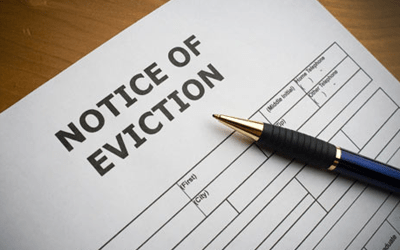 The eviction procedures in England applied to property leases